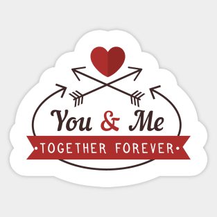 Happy Valentine's day love cute romance couple gift Sticker